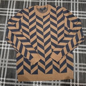 Theory Chevron Patterned Sweater